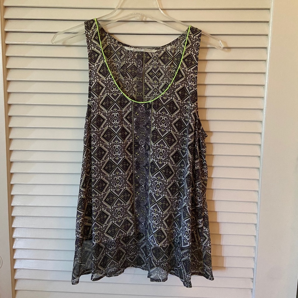 100% silk racerback top